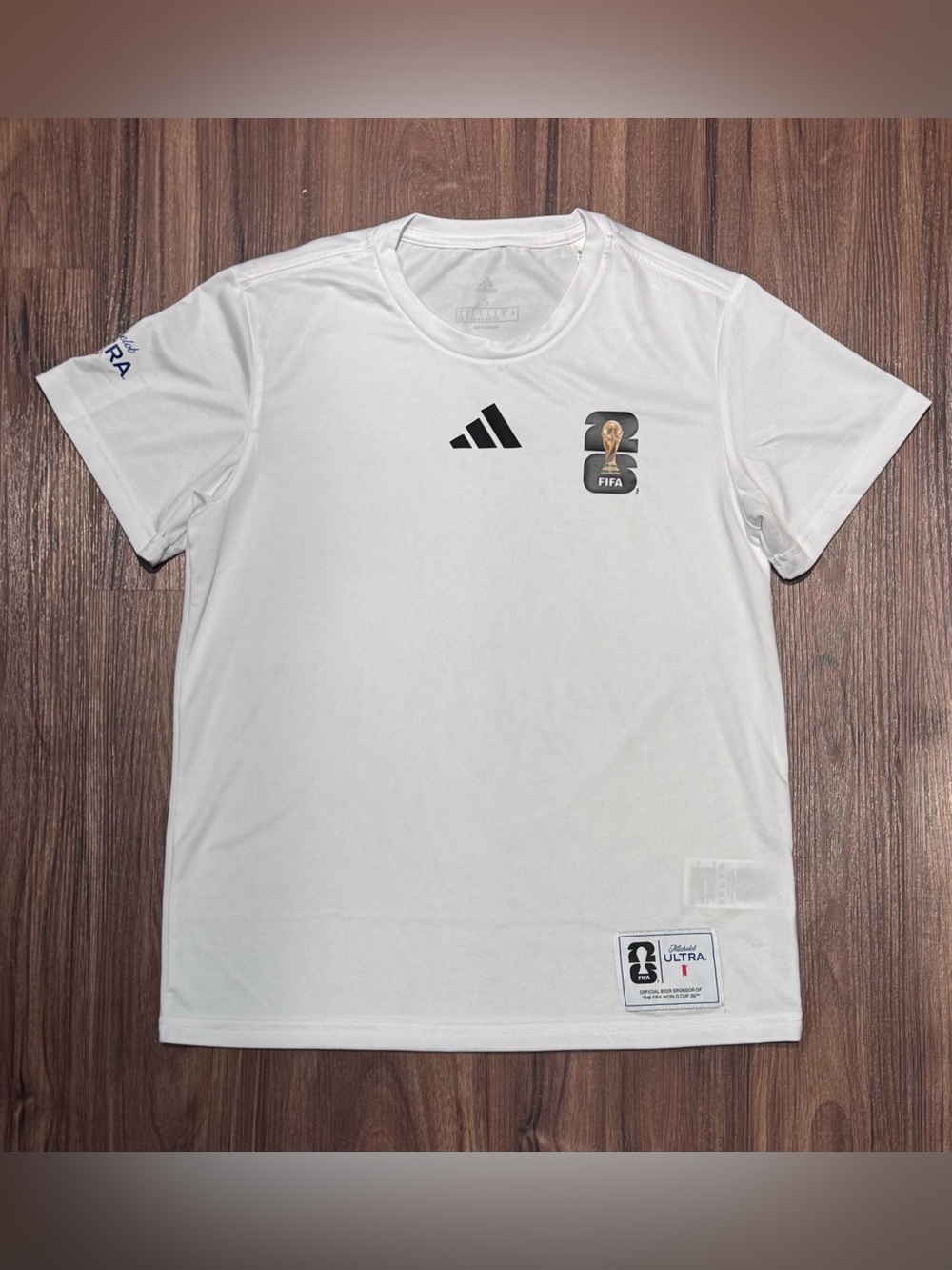 New Adidas 2026 FIFA World Cup Michelob Ultra Sponsor Short Sleeve Shirt Top – S